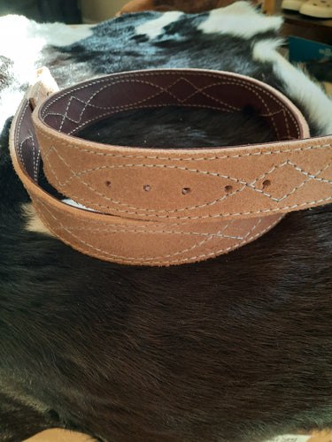 Roughout stitched belt